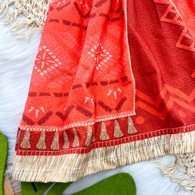 Vestido Princesa Moana - Ferrugem